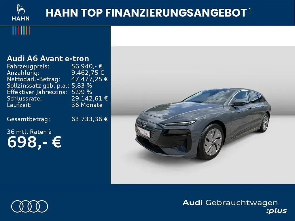 Gebraucht Audi A6 e-tron Advanced 210 kW (286 PS) 2025 Magnetgrau Kombi