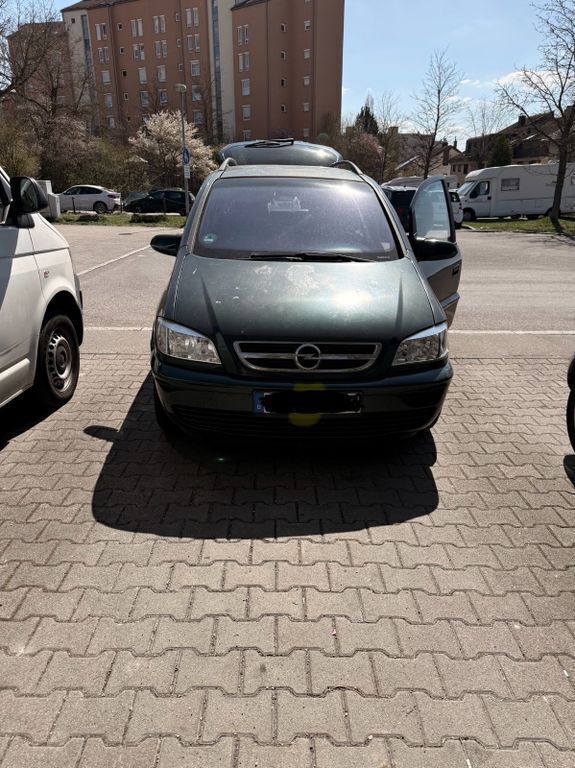 Schwarz Gebraucht 2005 Opel Zafira Van / Kleinbus | 1.200 € (Superpreis) - Bild 1/4