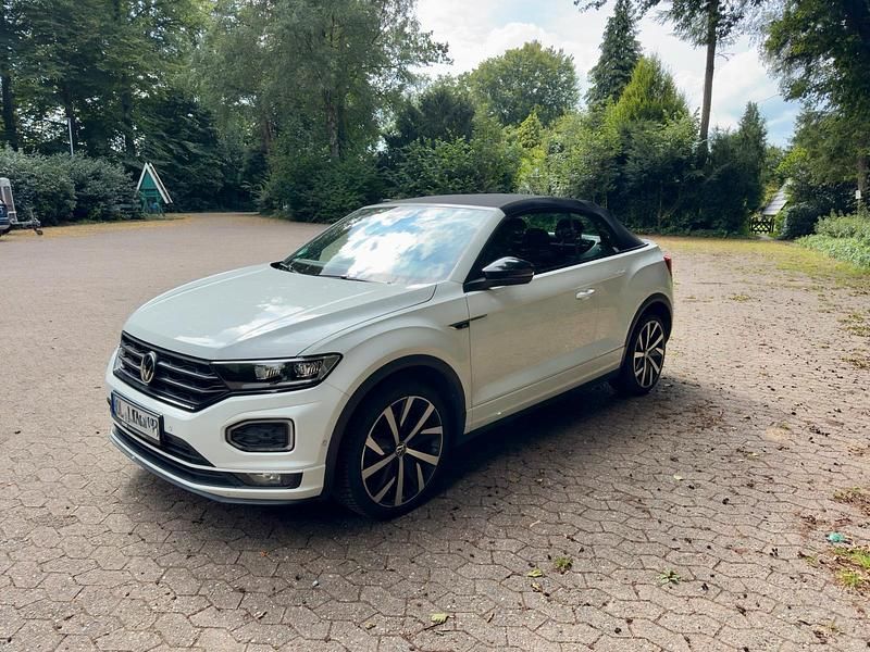Weiß Gebraucht 2021 VW T-Roc Cabriolet R-line Cabrio | 24.990 € (Fairer Preis) - Bild 1/4