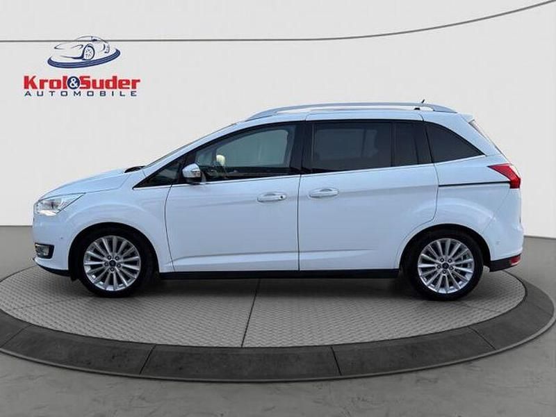 Gebraucht Ford Grand C-Max Titanium 125 PS (91 kW) 2017 Weiß Van / Kleinbus