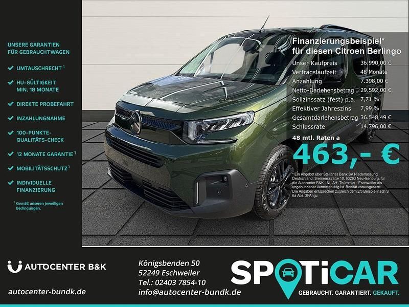 Grün Neu 2025 Citroën Berlingo Van / Kleinbus | 36.990 € (Teuer) - Bild 1/4