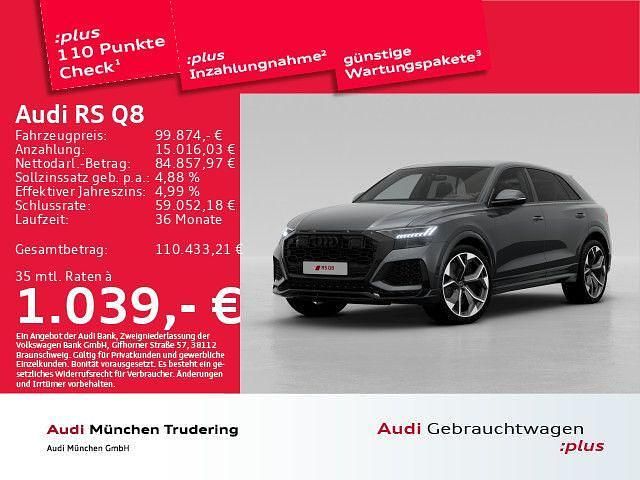 Daytonagrau perleffekt Gebraucht 2022 Audi RS Q8 Ambiente SUV | 99.874 € (Superpreis) - Bild 1/2