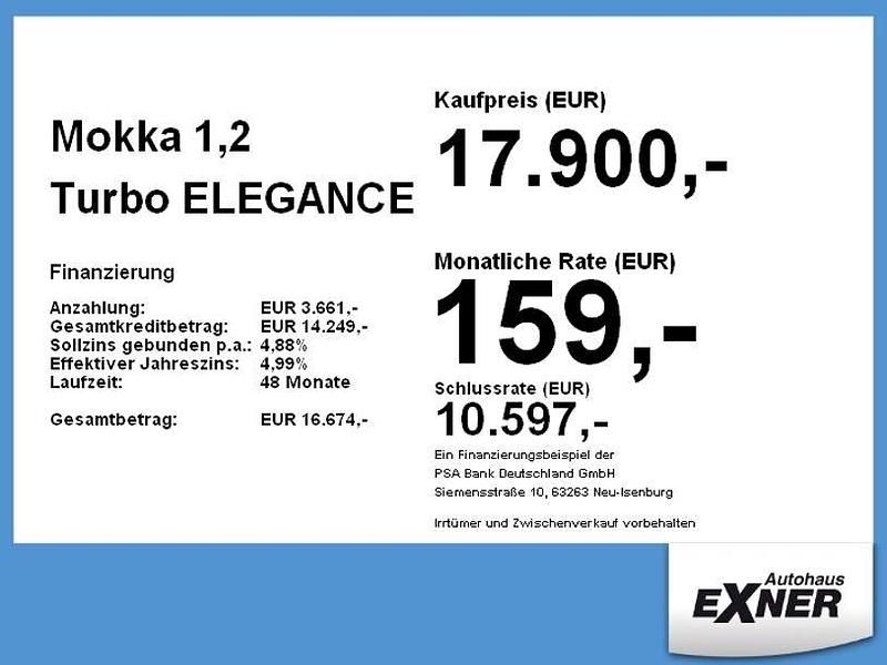 Gebraucht Opel Mokka Elegance 101 PS (74 kW) 2023 Diamant schwarz SUV