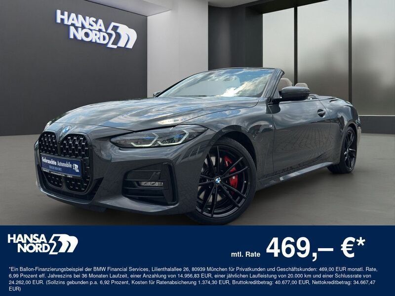 Grau / dravitgrau (metallic) Gebraucht 2023 BMW 430 Cabriolet M Sport Cabrio | 48.250 € (Fairer Preis) - Bild 1/4