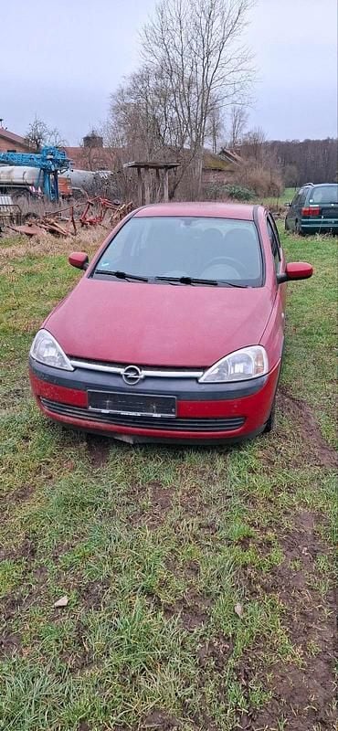 Rot Gebraucht 2002 Opel Corsa Kleinwagen | 370 € (Superpreis) - Bild 1/4