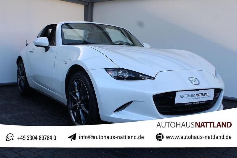 Snowflake white pearl Gebraucht 2018 Mazda MX5 Sports-Line Cabrio | 22.950 € (Fairer Preis) - Bild 1/4