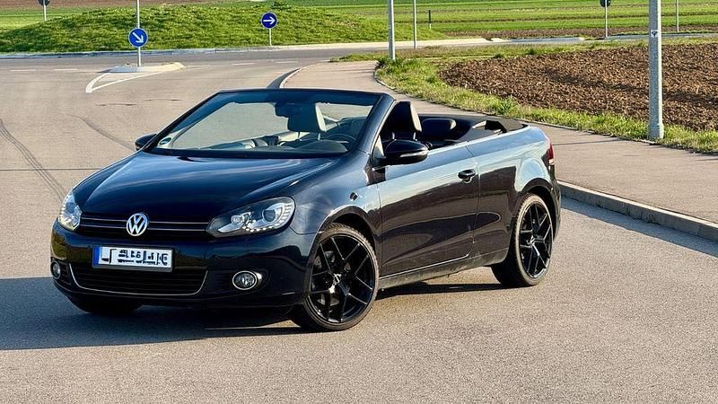 Schwarz Gebraucht 2012 VW Golf Cabriolet Cabrio | 14.999 € - Bild 1/4