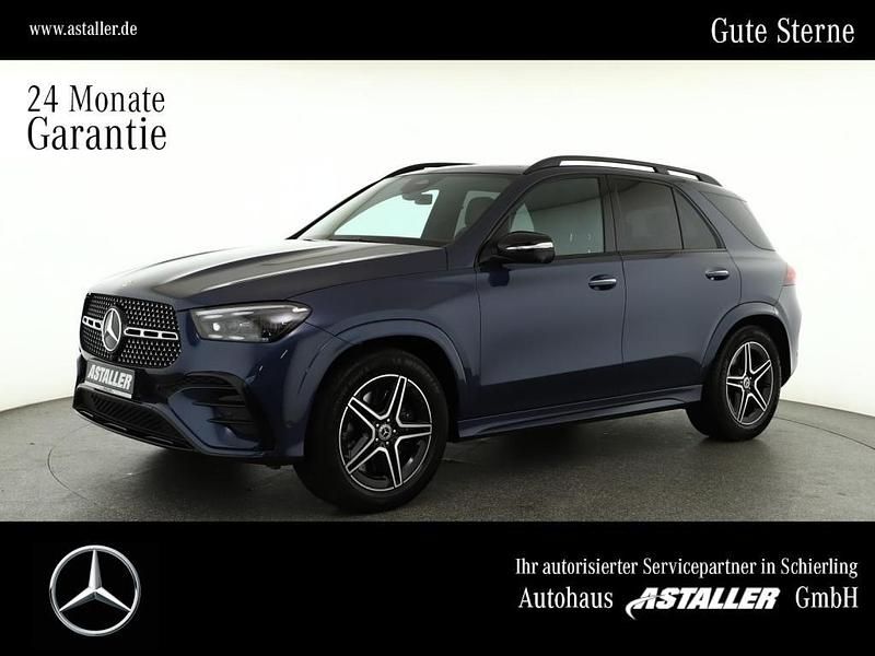 Metalliclack sodalithblau Gebraucht 2024 Mercedes GLE580 AMG line | 90.900 € (Fairer Preis) - Bild 1/4