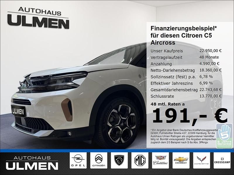 Weiss Gebraucht 2023 Citroën C5 Aircross PureTech SUV | 22.950 € (Fairer Preis) - Bild 1/4