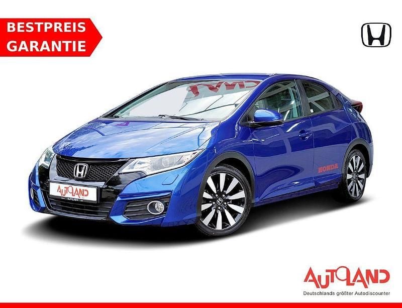 Blau Gebraucht 2015 Honda Civic Lifestyle Limousine | 12.990 € (Fairer Preis) - Bild 1/4