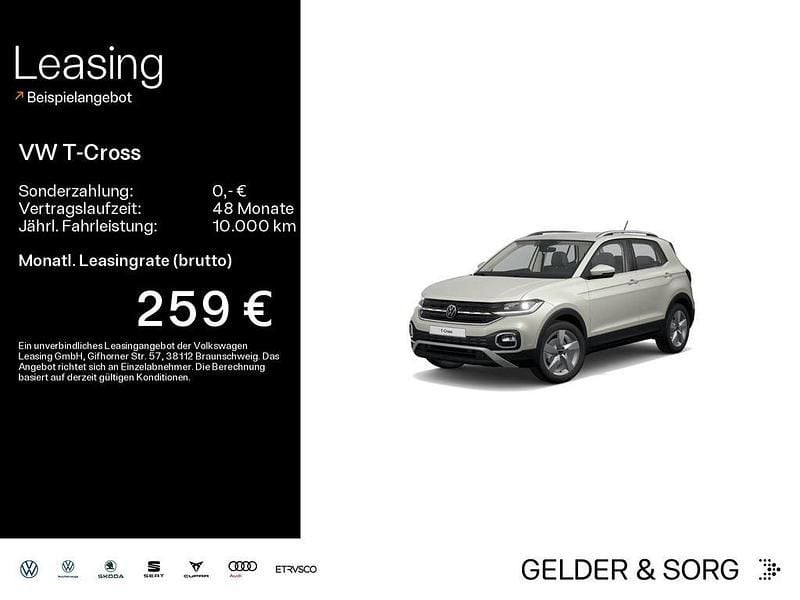 Grau Gebraucht 2023 VW T-Cross Style SUV | 24.480 € (Fairer Preis) - Bild 1/4