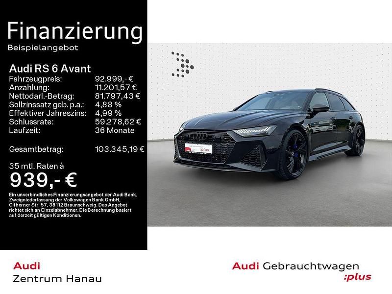 Sebringschwarz kristalleffekt Gebraucht 2021 Audi RS6 Ambiente Kombi | 92.999 € (Fairer Preis) - Bild 1/4