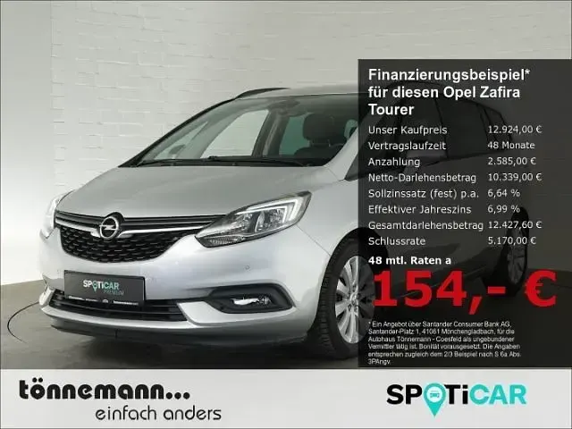 Gebraucht Opel Zafira Tourer Active 136 PS (100 kW) 2018 Van / Kleinbus