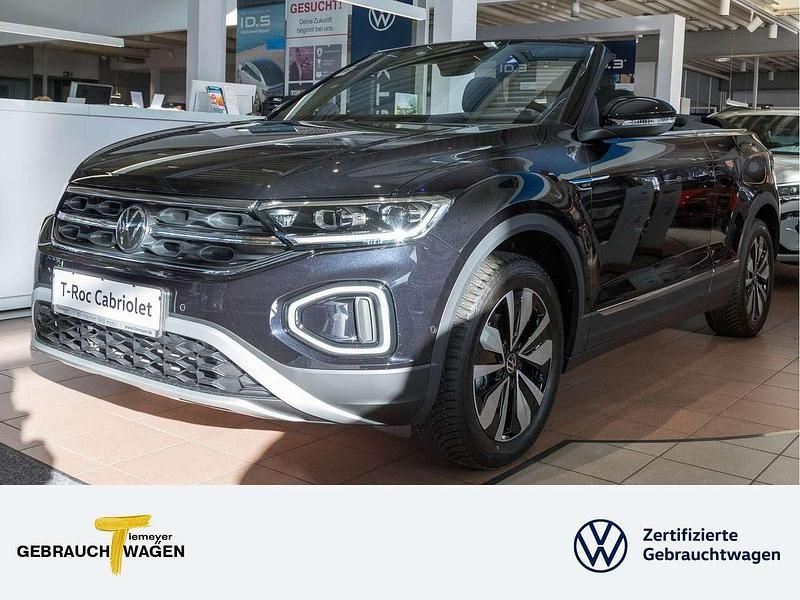 Deep black perleffekt Gebraucht 2024 VW T-Roc Cabriolet Move Cabrio | 27.880 € (Superpreis) - Bild 1/4