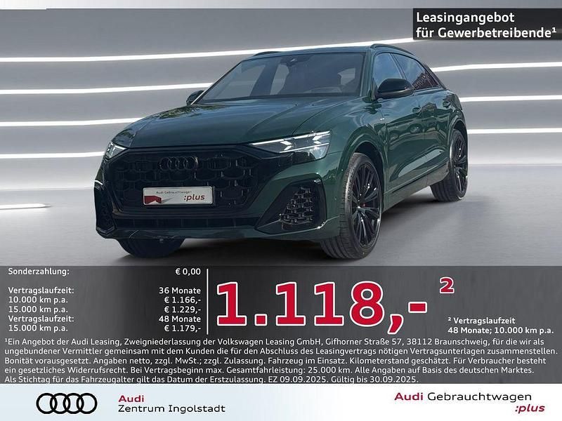 Goodwoodgrün perleffekt indivi Gebraucht 2025 Audi Q8 Exclusive SUV | 124.950 € - Bild 1/3