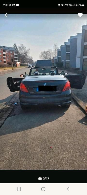 Gebraucht Peugeot 207 CC 120 PS (88 kW) 2007 Schwarz Cabrio