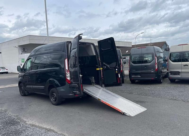 Gebraucht Ford Transit Custom 125 PS (91 kW) 2014 Pantherschwarz metallic Van / Kleinbus