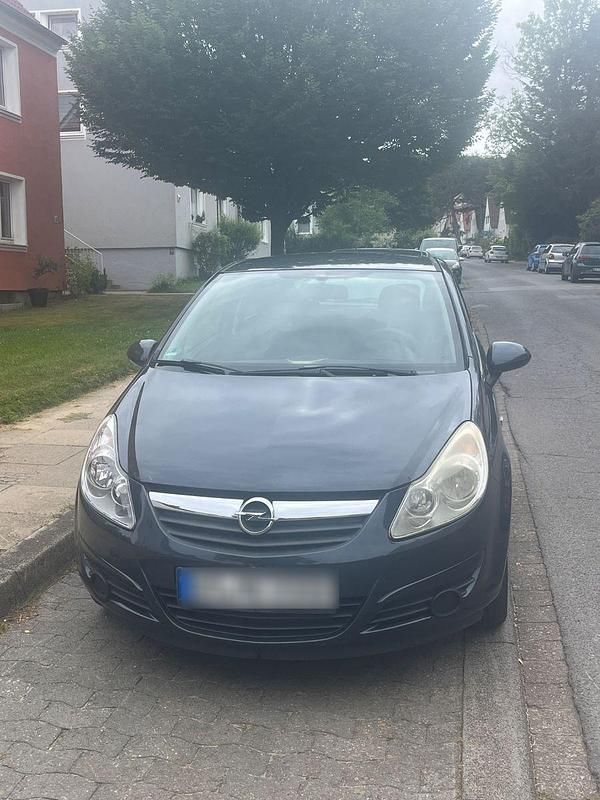 Blau Gebraucht 2008 Opel Corsa Color Edition Limousine | 700 € (Superpreis) - Bild 1/4