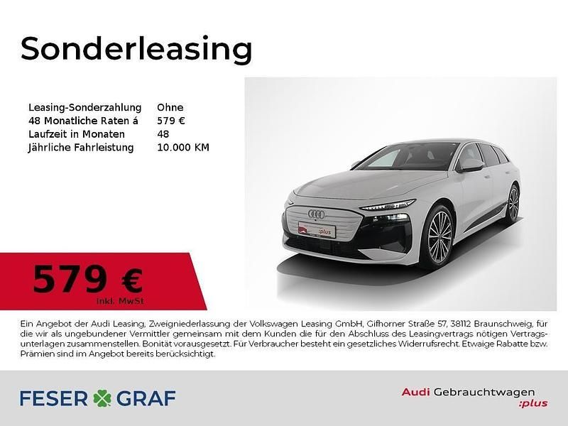 Gletscherweiß Gebraucht 2025 Audi A6 e-tron Ambiente Kombi | 66.890 € - Bild 1/4
