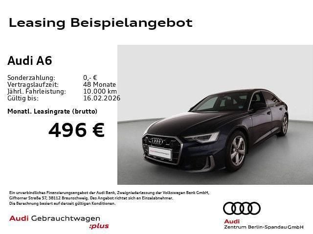 Blau Gebraucht 2025 Audi A6 S-Line Limousine | 56.080 € - Bild 1/4