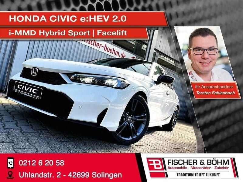 Weiß Neu 2025 Honda Civic Hybrid Limousine | 38.790 € (Etwas zu teuer) - Bild 1/4