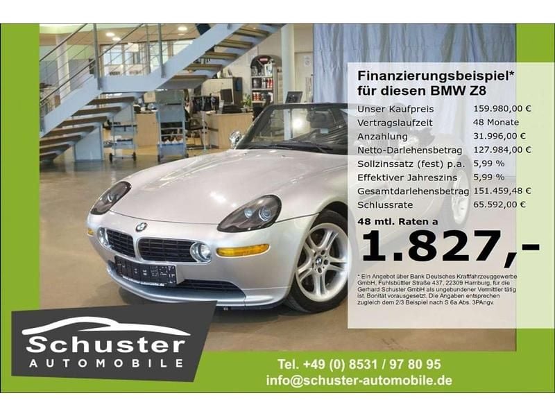 Silber Gebraucht 2001 BMW Z8 Sport Line Cabrio | 159.980 € - Bild 1/4
