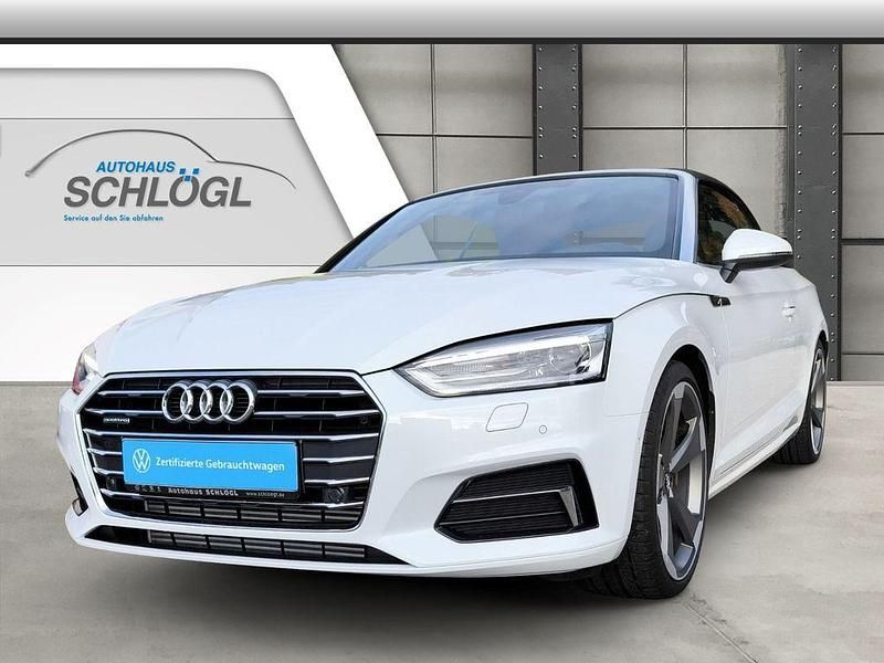 Weiß Gebraucht 2018 Audi A5 Cabriolet Design Cabrio | 27.800 € (Fairer Preis) - Bild 1/4