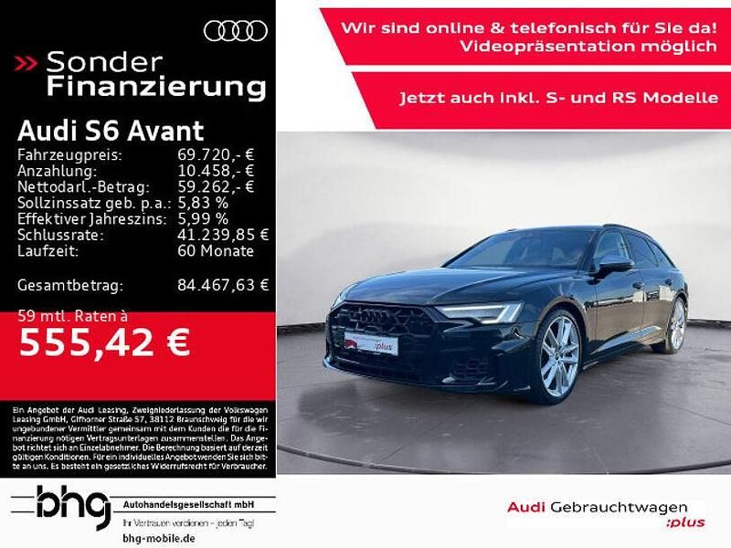 Brillantschwarz Gebraucht 2024 Audi S6 Ambiente Kombi | 69.720 € (Guter Preis) - Bild 1/4