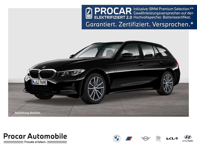Schwarz Gebraucht 2020 BMW 330e Advantage Kombi | 26.260 € (Fairer Preis) - Bild 1/3