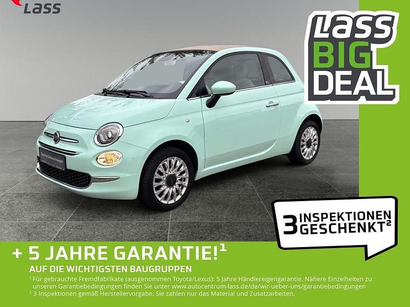 Grün Gebraucht 2019 Fiat 500 Lounge Cabrio | 10.980 € (Fairer Preis) - Bild 1/4