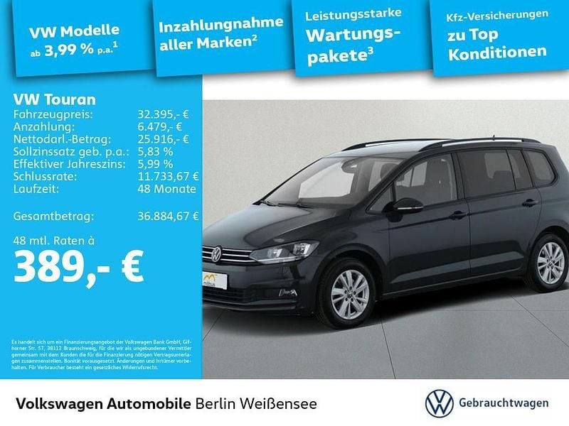 Uranograu Gebraucht 2023 VW Touran Comfortline Van / Kleinbus | 32.395 € (Fairer Preis) - Bild 1/4