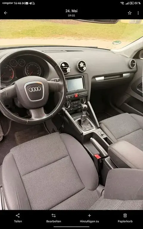 Gebraucht Audi A3 Ambition 116 PS (85 kW) 2007 Schwarz Kleinwagen