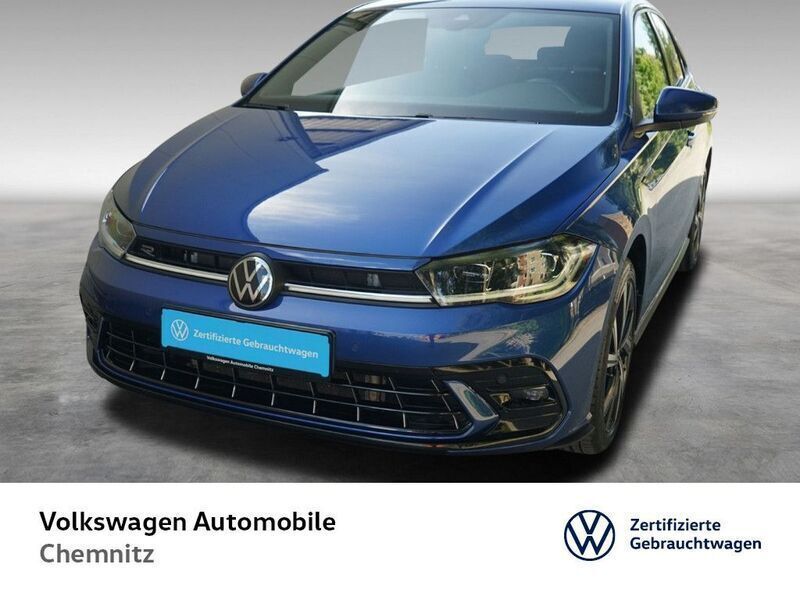 Reef blue metallic Gebraucht 2022 VW Polo R-line Limousine | 19.990 € (Fairer Preis) - Bild 1/4