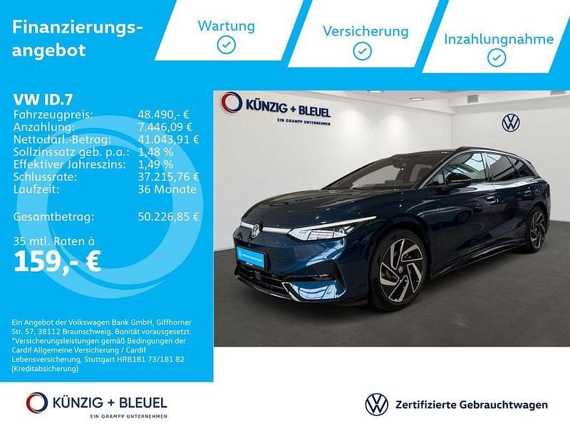 Kings red metallic Gebraucht 2024 VW ID.7 Pro Limousine | 48.490 € (Teuer) - Bild 1/4