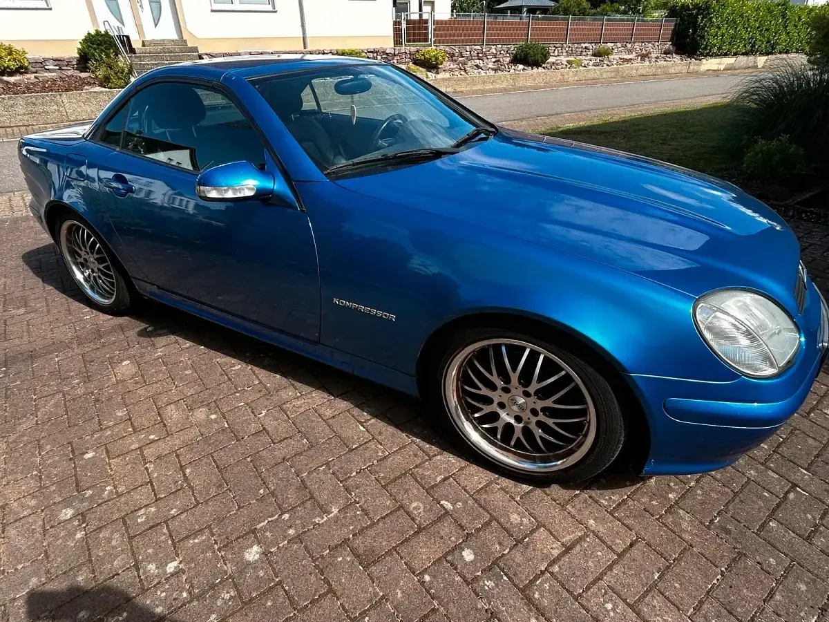 Gebraucht Mercedes SLK200 150 PS (110 kW) 2001 Blau Cabrio