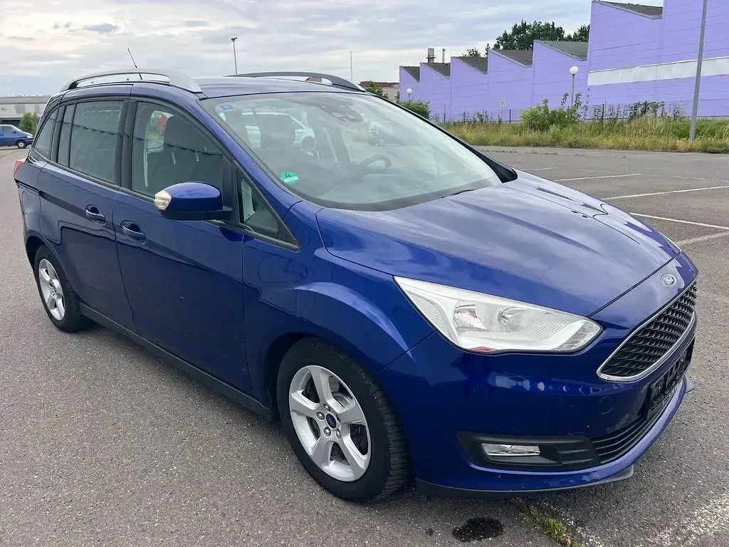Gebraucht Ford Grand C-Max 125 PS (91 kW) 2016 Blau Van / Kleinbus