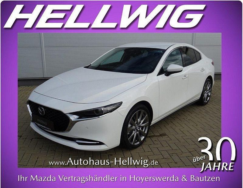 Neu Mazda 3 Exclusive 140 PS (102 kW) 2025 Arctic white Limousine