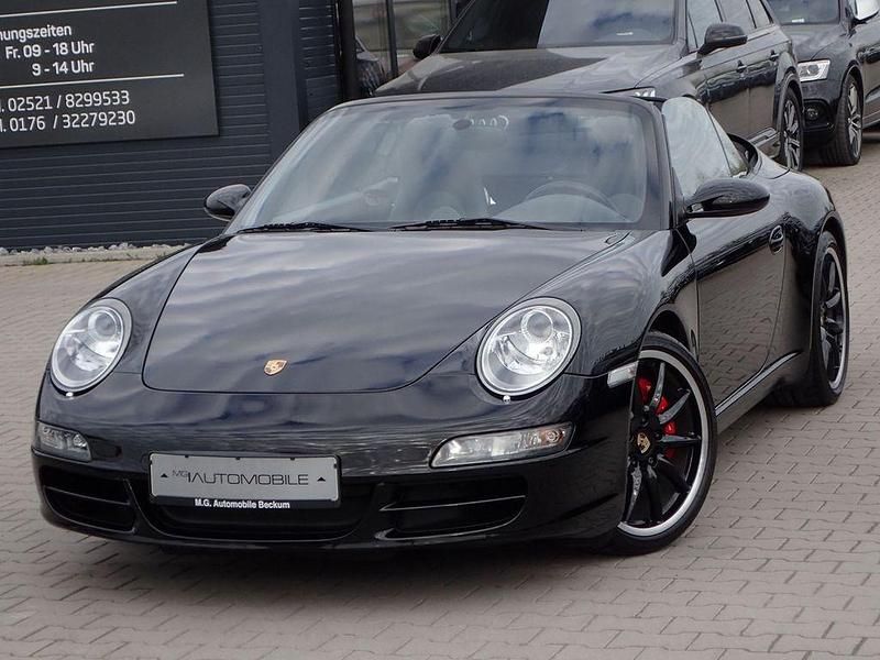 Schwarz Gebraucht 2007 Porsche 911 Carrera S Cabriolet Cabrio | 55.997 € (Fairer Preis) - Bild 1/4