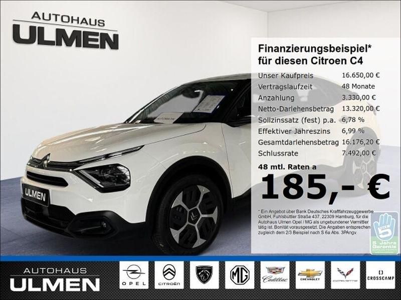 Weiss Gebraucht 2023 Citroën C4 Feel Limousine | 16.650 € (Superpreis) - Bild 1/4