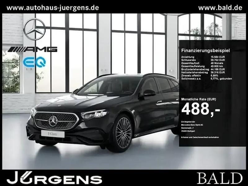Schwarz obsidianschwarz metall Gebraucht 2024 Mercedes E300 AMG Kombi | 51.880 € (Guter Preis) - Bild 1/4