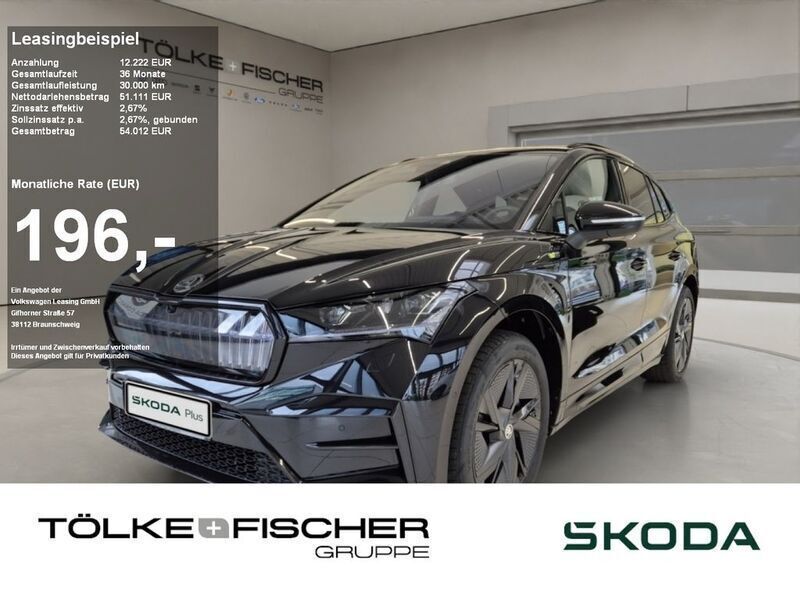 Schwarz Gebraucht 2024 Skoda Enyaq iV RS SUV | 55.555 € (Guter Preis) - Bild 1/4