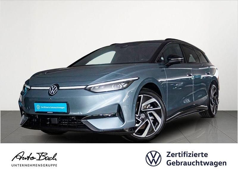 Blau (stonewashed blue metallic/schwarz) Gebraucht 2025 VW ID.7 Pro Limousine | 49.940 € - Bild 1/4