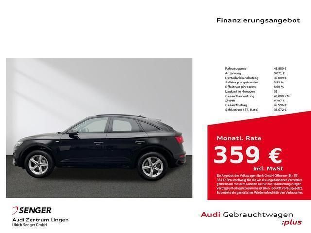 Mythosschwarz metallic Gebraucht 2023 Audi Q5 Sportback Ambiente SUV | 50.880 € (Etwas zu teuer) - Bild 1/4