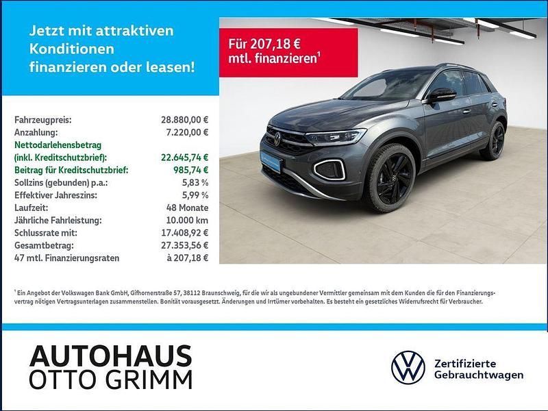 Gebraucht VW T-Roc Style 150 PS (110 kW) 2024 Grau SUV