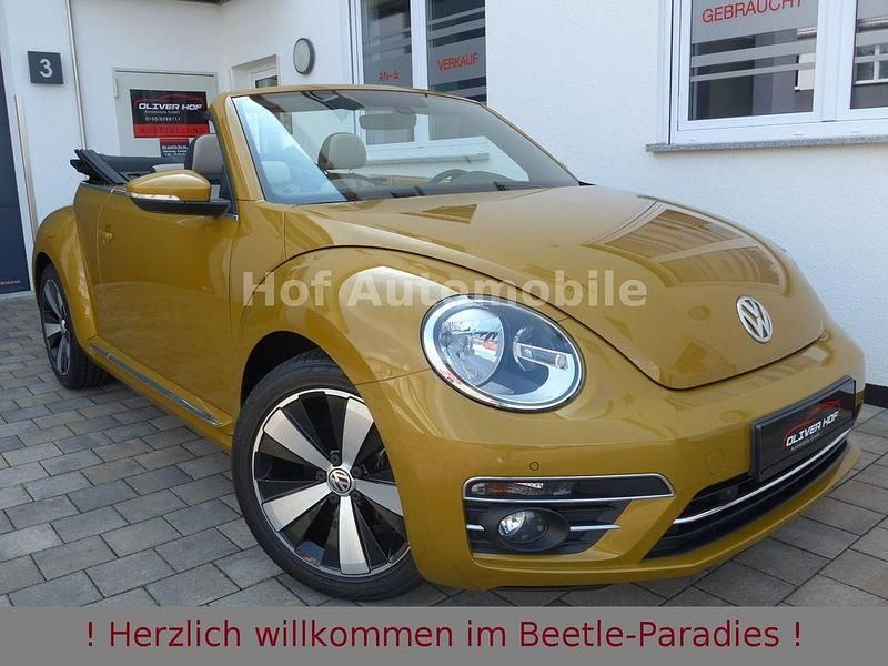 Sandstorm yellow metallic Gebraucht 2017 VW Beetle Design Cabrio | 23.770 € (Etwas zu teuer) - Bild 1/3