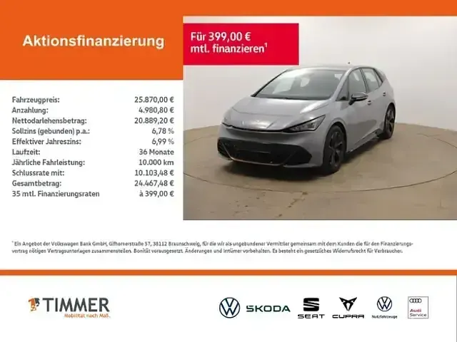 Gebraucht Cupra Born 150 kW (204 PS) 2022 Vaporgrau Kleinwagen