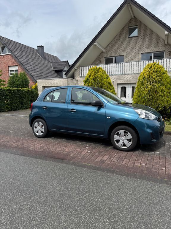 Blau Gebraucht 2014 Nissan Micra Visia Kleinwagen | 6.000 € (Fairer Preis) - Bild 1/4