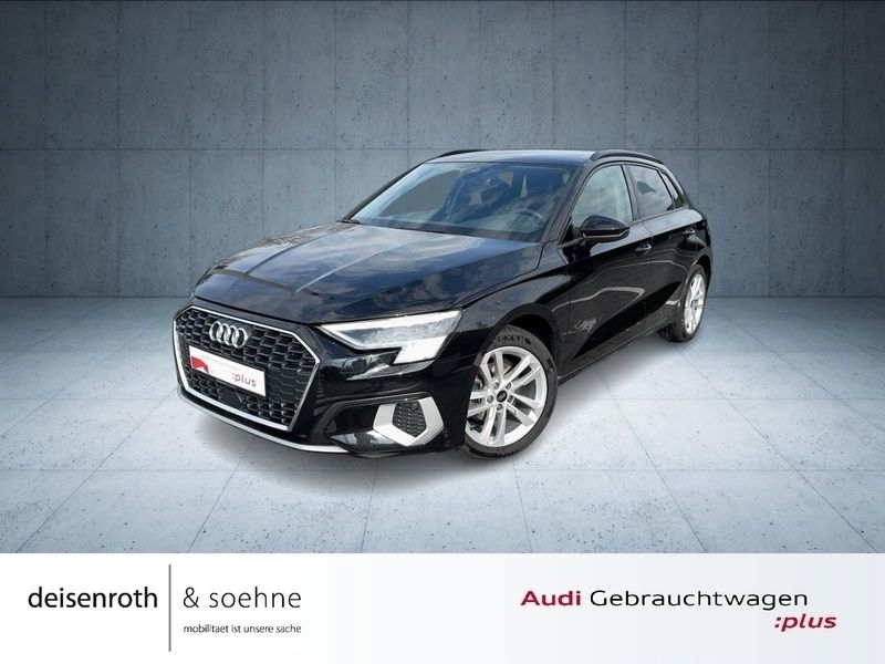 Schwarz Gebraucht 2022 Audi A3 Sportback Advanced Limousine | 24.980 € (Fairer Preis) - Bild 1/3