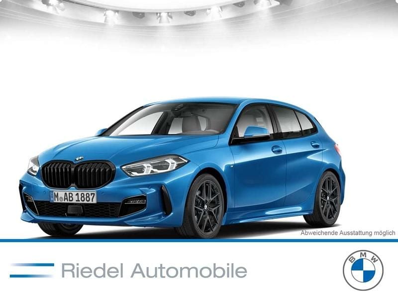M misano blau metallic Gebraucht 2023 BMW 118 M Sport Kleinwagen | 28.680 € (Etwas zu teuer) - Bild 1/3