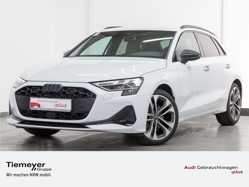 Weiß Gebraucht 2024 Audi A3 Sportback S-Line Limousine | 39.990 € (Fairer Preis) - Bild 1/4
